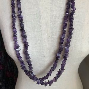 Two Strings of Genuine Amethyst Chip Beads